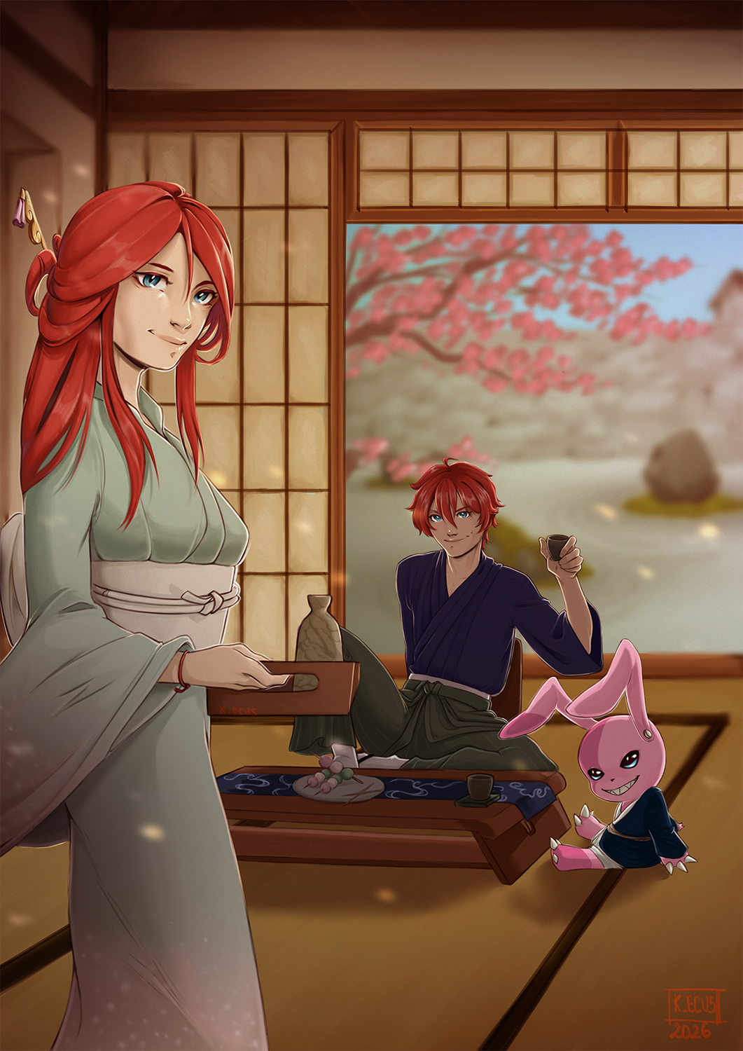 Dango, matcha y pétalos de cerezo