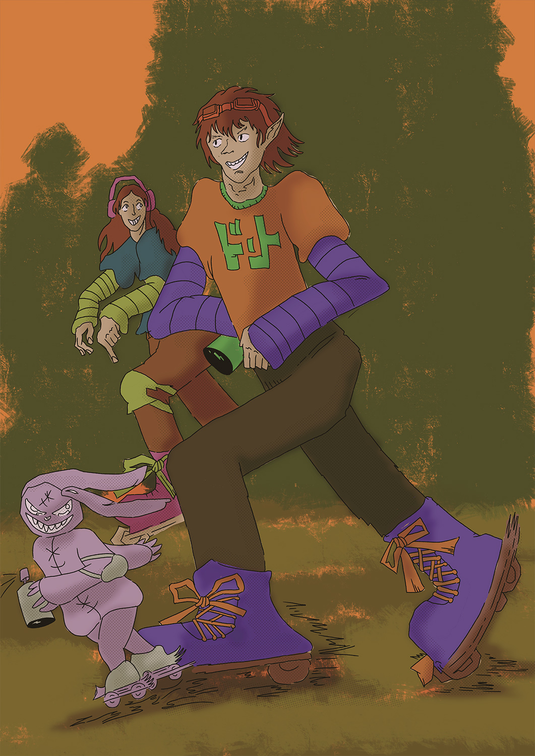 Patinaje al atardecer